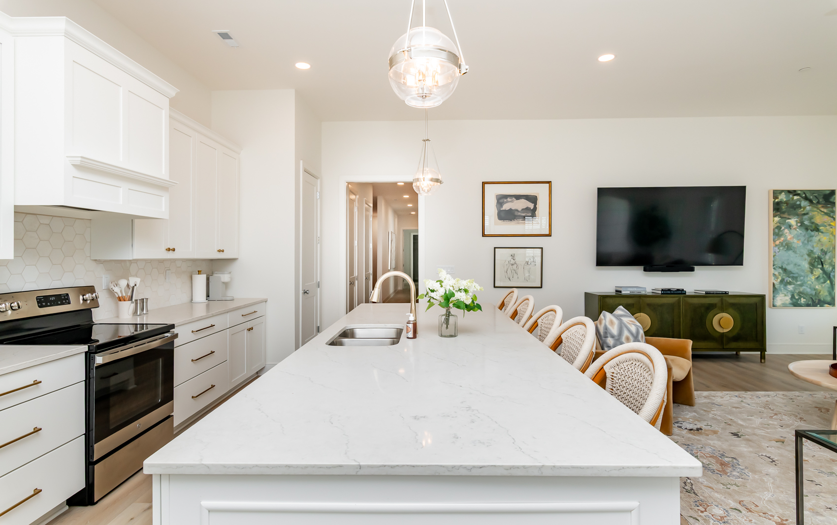 Kitchen and Living Area